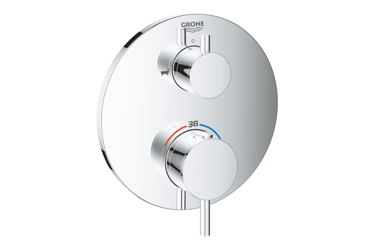 Внешняя часть термостата для ванны GROHE Atrio на 2 потребителя, хром (24138003)