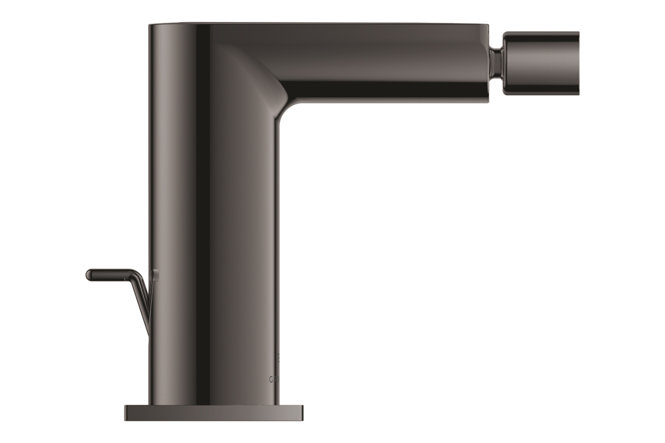 Смеситель для биде GROHE Allure с донным клапаном, темный графит глянец (24160A01)