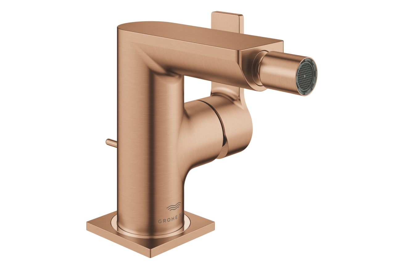 Смеситель для биде GROHE Allure с донным клапаном, теплый закат матовый (24160DL1)