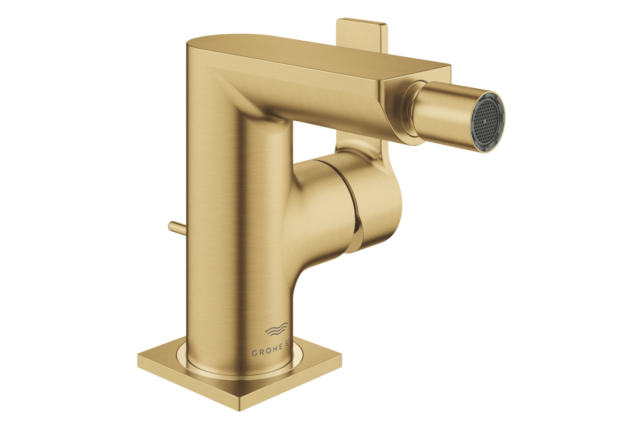 Смеситель для биде GROHE Allure с донным клапаном, холодный рассвет матовый (24160GN1)