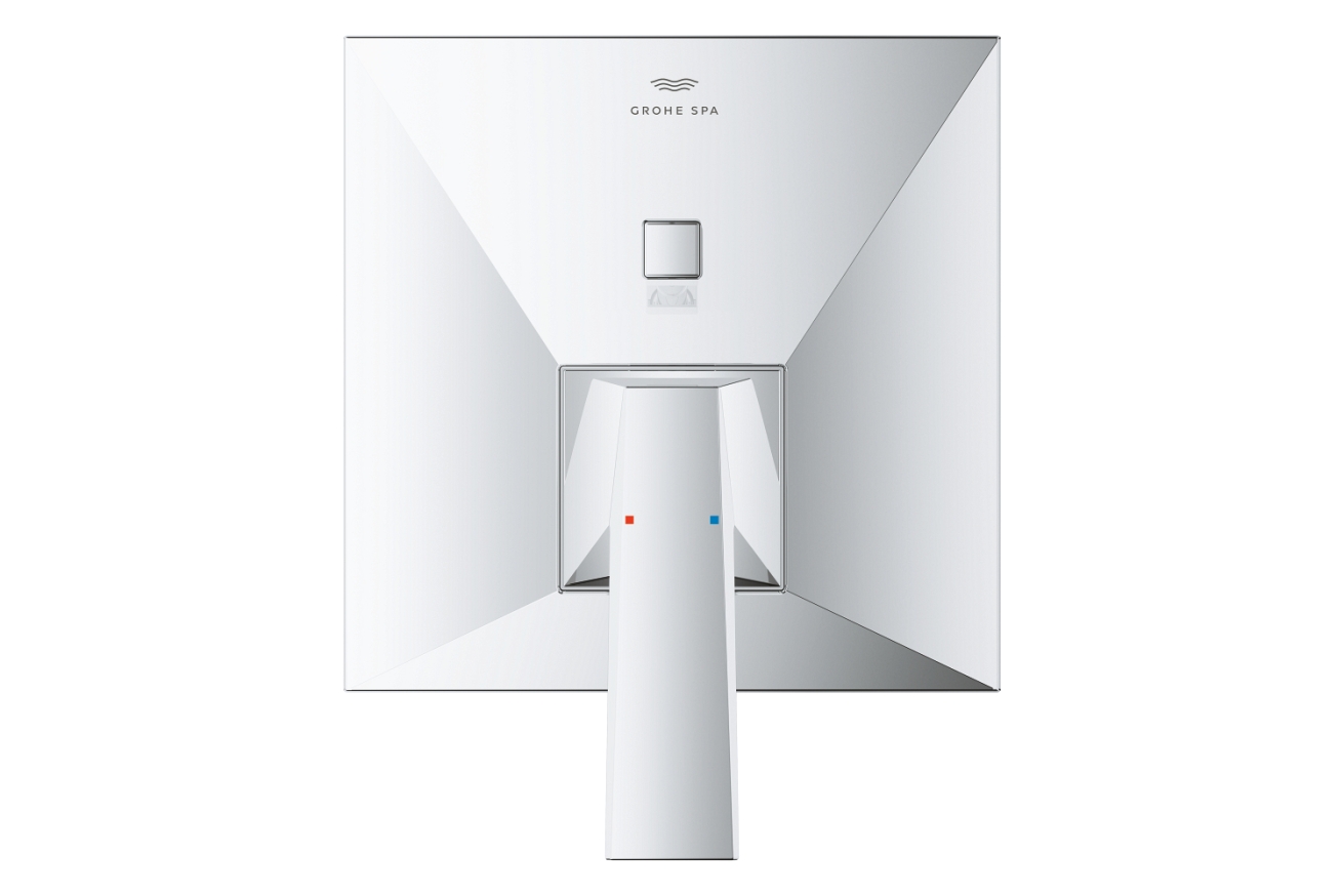 Внешняя часть смесителя для ванны GROHE Allure Brilliant скрытого монтажа на 2 потребителя, квадратная, хром (24279000)