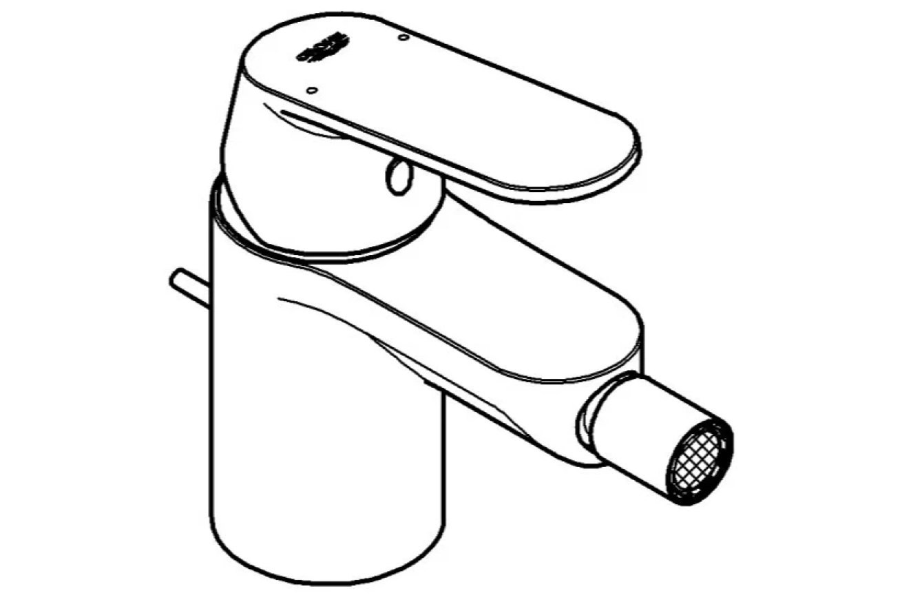 Смеситель для биде GROHE Eurosmart Cosmopolitan с донным клапаном, S-size, хром (32839000)
