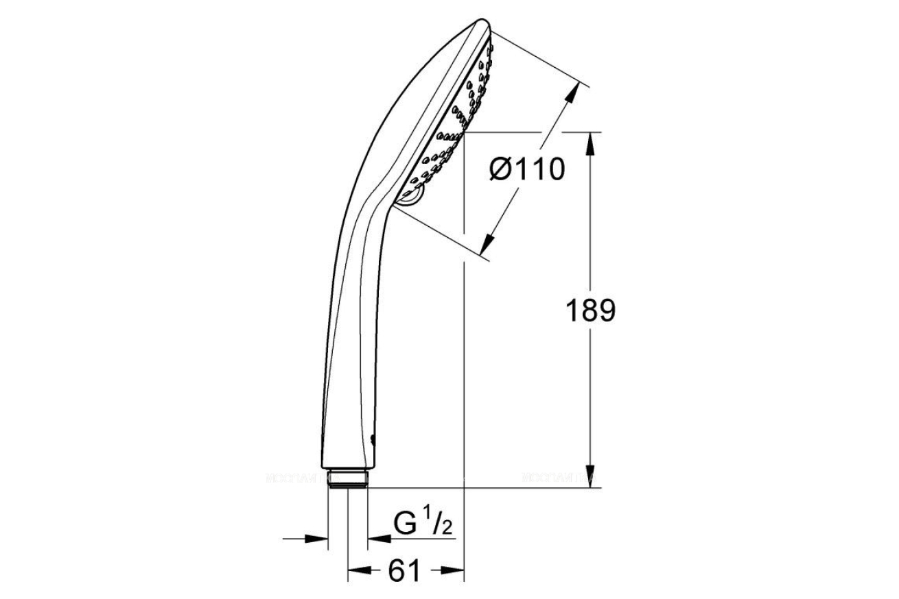 Ручной душ GROHE Euphoria 110 Duo, 2 режима, хром (27220000)