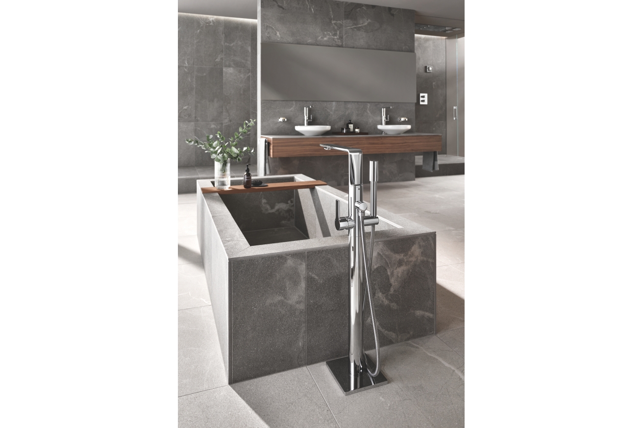 Внешняя часть смесителя для ванны GROHE Allure напольного монтажа, хром (25222001)