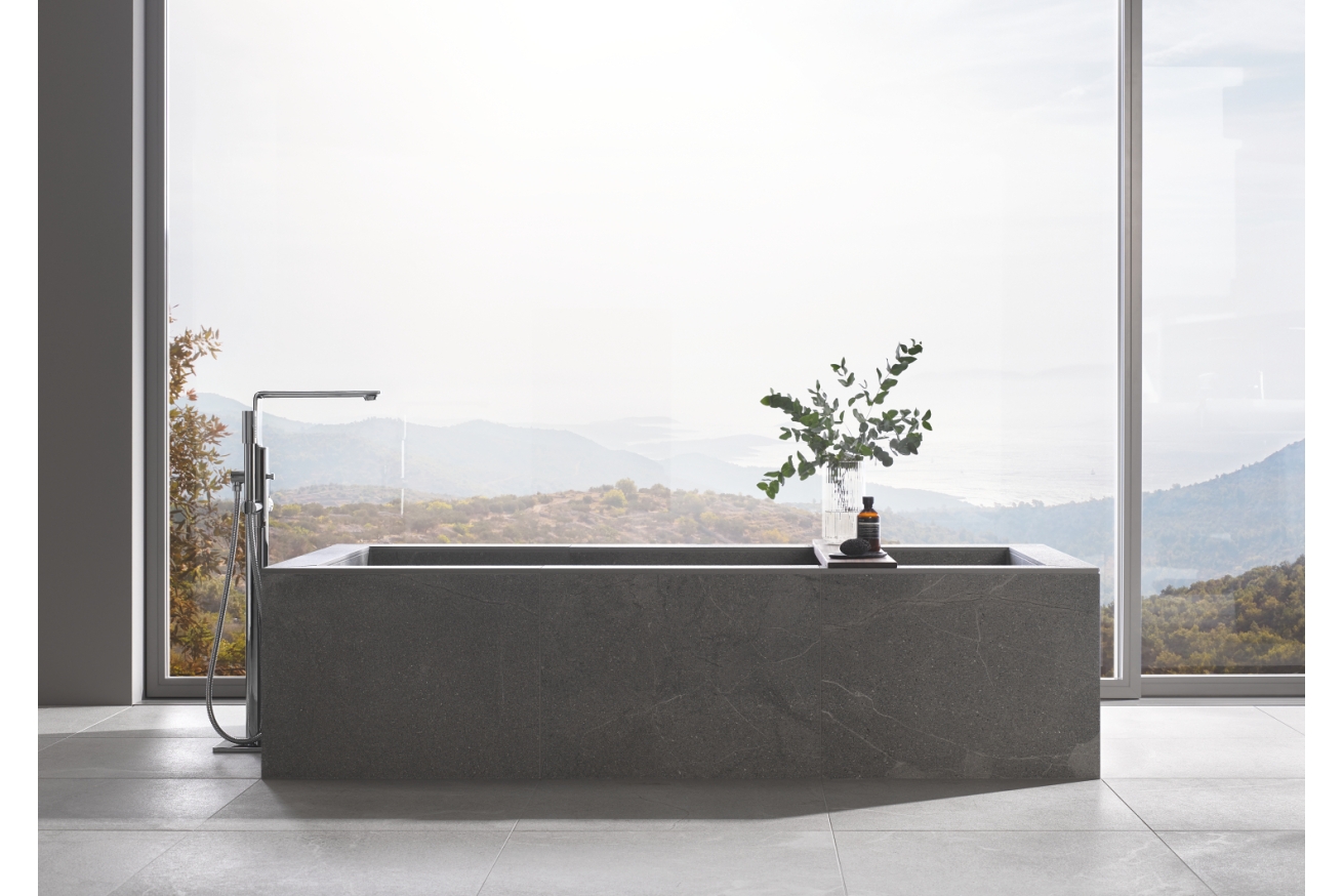 Внешняя часть смесителя для ванны GROHE Allure напольного монтажа, хром (25222001)
