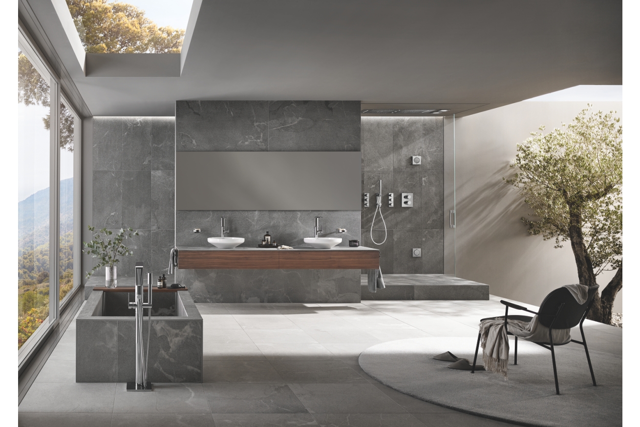 Внешняя часть смесителя для ванны GROHE Allure напольного монтажа, хром (25222001)