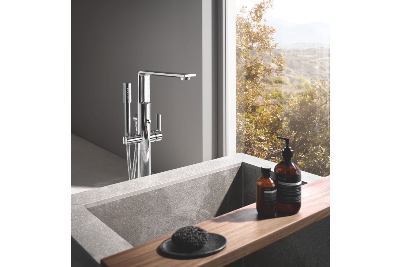 Внешняя часть смесителя для ванны GROHE Allure напольного монтажа, хром (25222001)