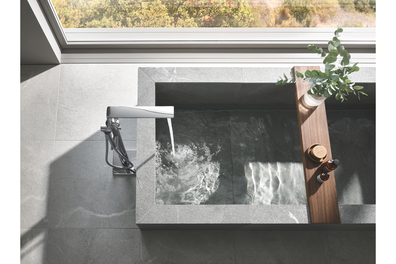 Внешняя часть смесителя для ванны GROHE Allure напольного монтажа, хром (25222001)