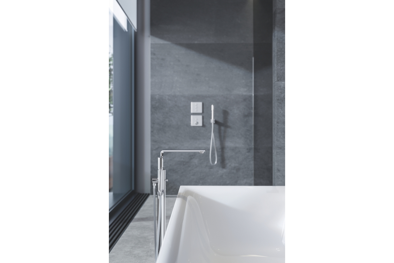 Внешняя часть смесителя для ванны GROHE Allure напольного монтажа, хром (25222001)