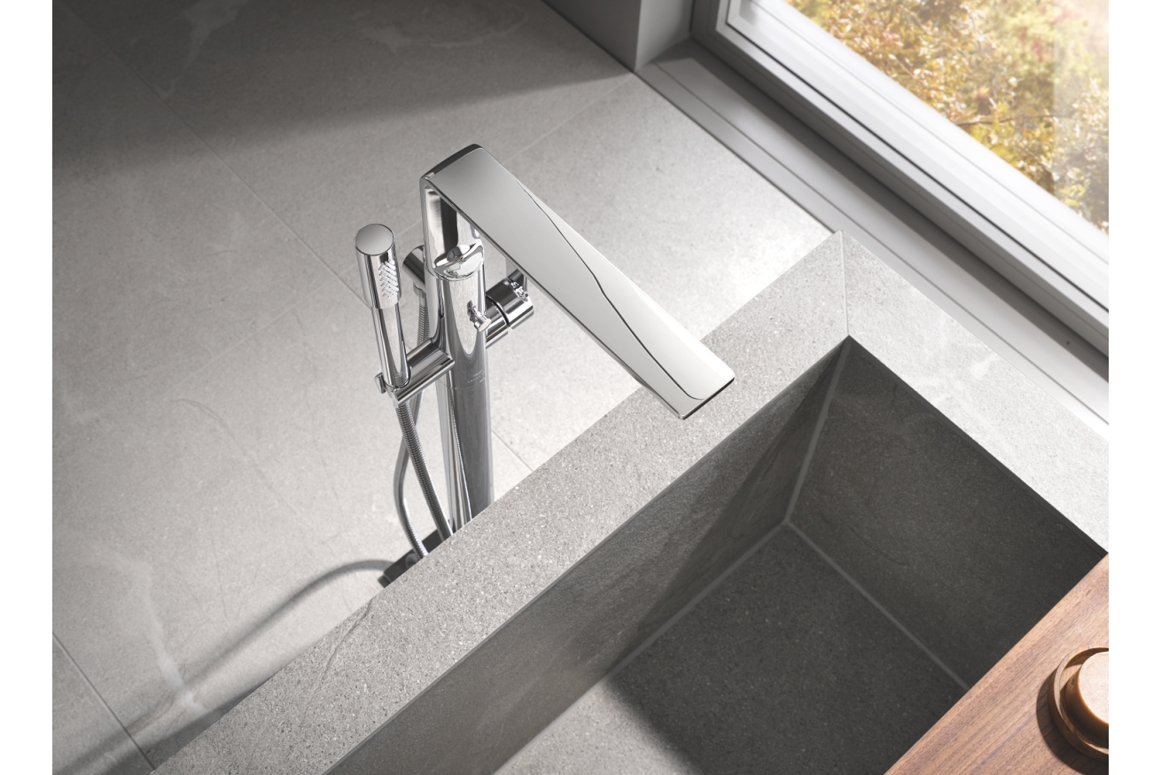 Внешняя часть смесителя для ванны GROHE Allure напольного монтажа, хром (25222001)