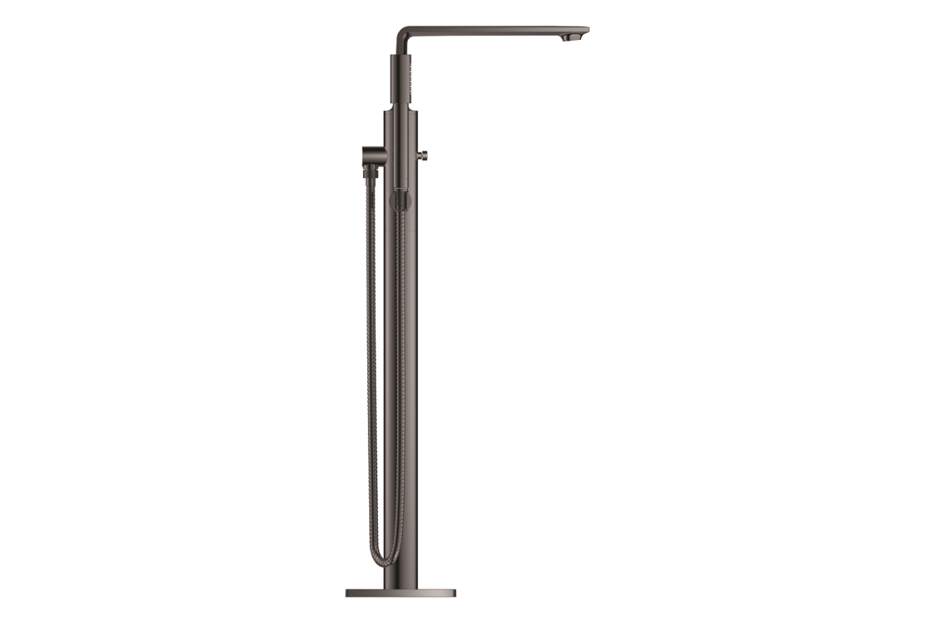 Внешняя часть смесителя для ванны GROHE Allure напольного монтажа, темный графит глянец (25222A01)