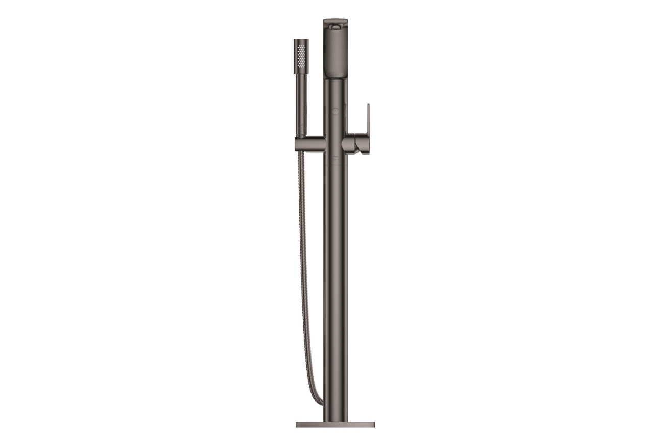 Внешняя часть смесителя для ванны GROHE Allure напольного монтажа, темный графит глянец (25222A01)