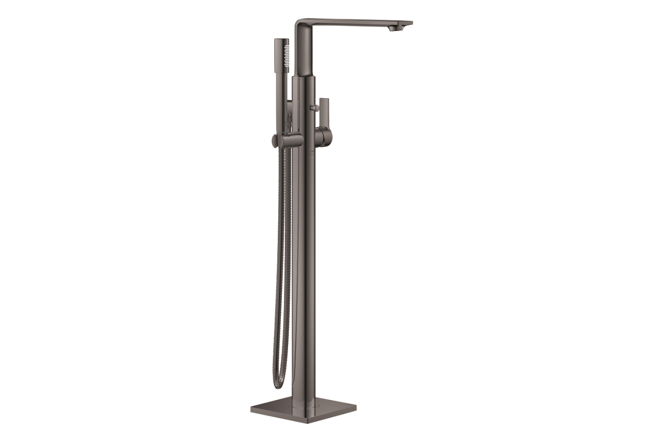 Внешняя часть смесителя для ванны GROHE Allure напольного монтажа, темный графит глянец (25222A01)