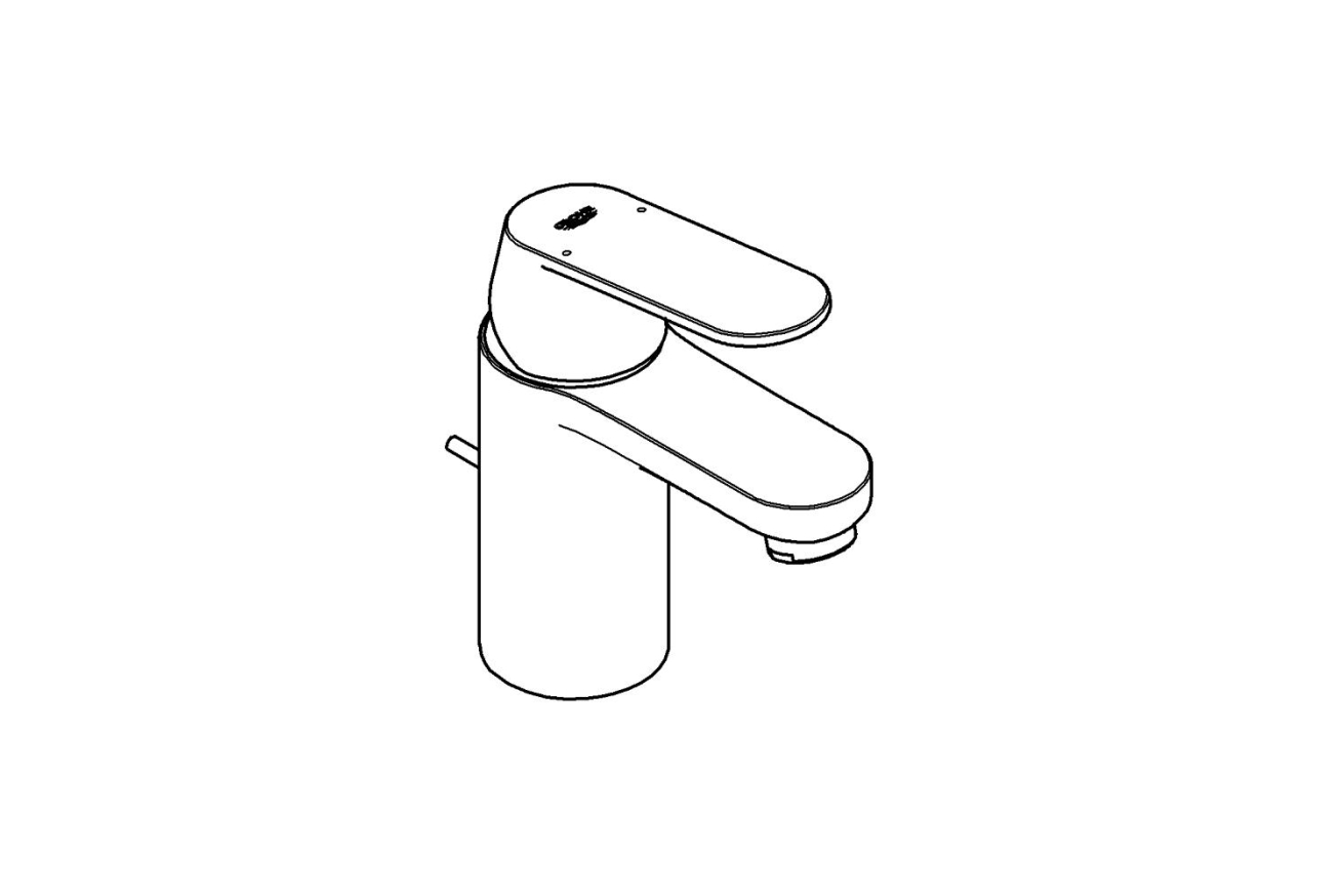 Смеситель для раковины GROHE Eurosmart Cosmopolitan с донным клапаном и ограничением расхода воды, хром (3282500E)