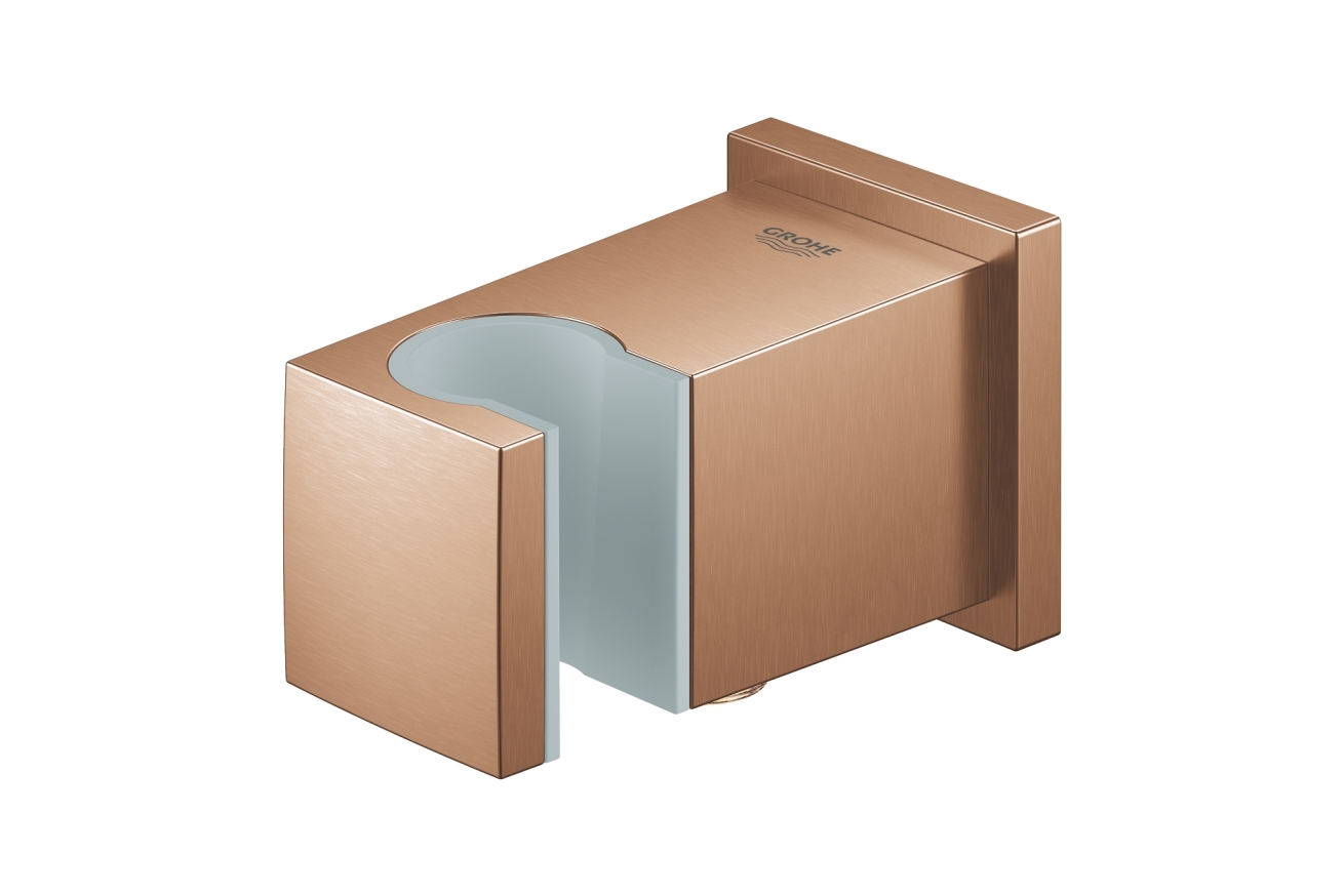 Подключение для душевого шланга с держателем ручного душа GROHE Euphoria Cube, теплый закат матовый (26370DL0)