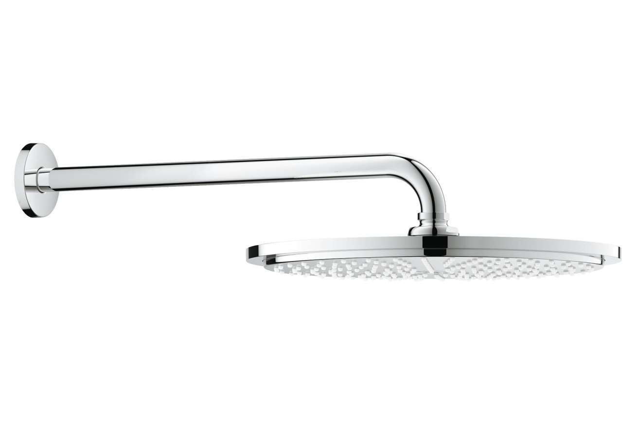 Верхний душ с кронштейном GROHE Rainshower Cosmopolitan Metal, диаметр 310 мм, хром (26056000)