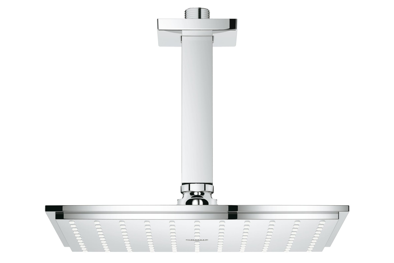 Верхний душ с кронштейном GROHE Rainshower Allure, диаметр 210 мм, потолочный кронштейн, хром (26065000)
