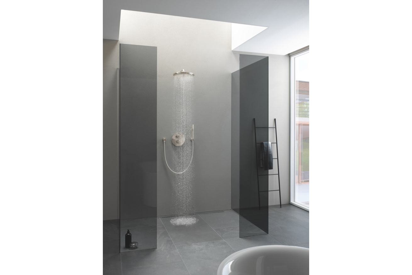 Верхний душ GROHE Rainshower с кронштейном, никель матовый (26066EN0)