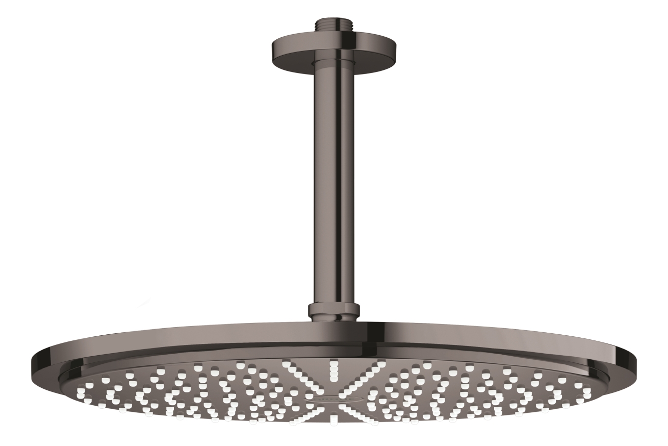 Верхний душ GROHE Rainshower с потолочным кронштейном, темный графит глянец (26067A00)