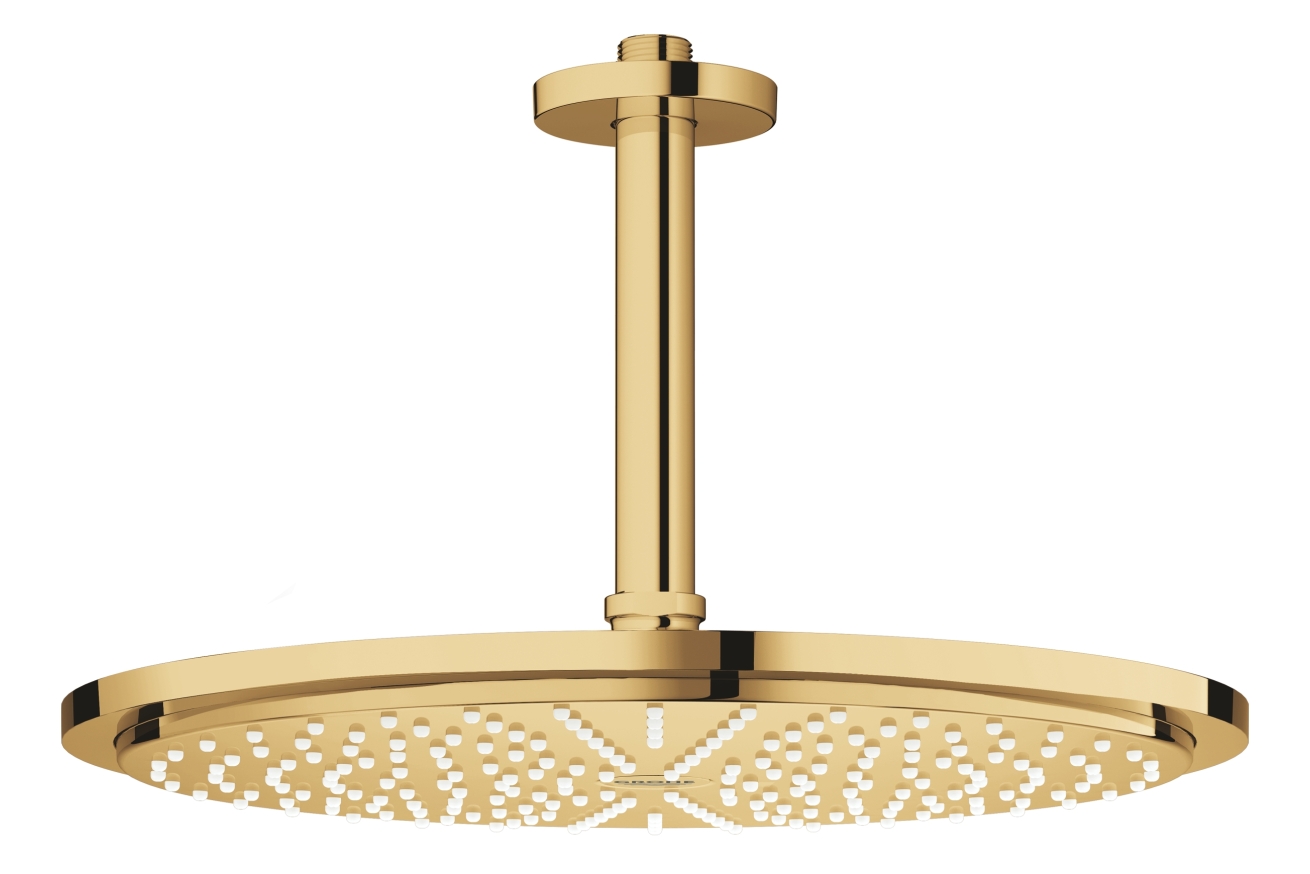 Верхний душ GROHE Rainshower с потолочным кронштейном, холодный рассвет глянец (26067GL0)