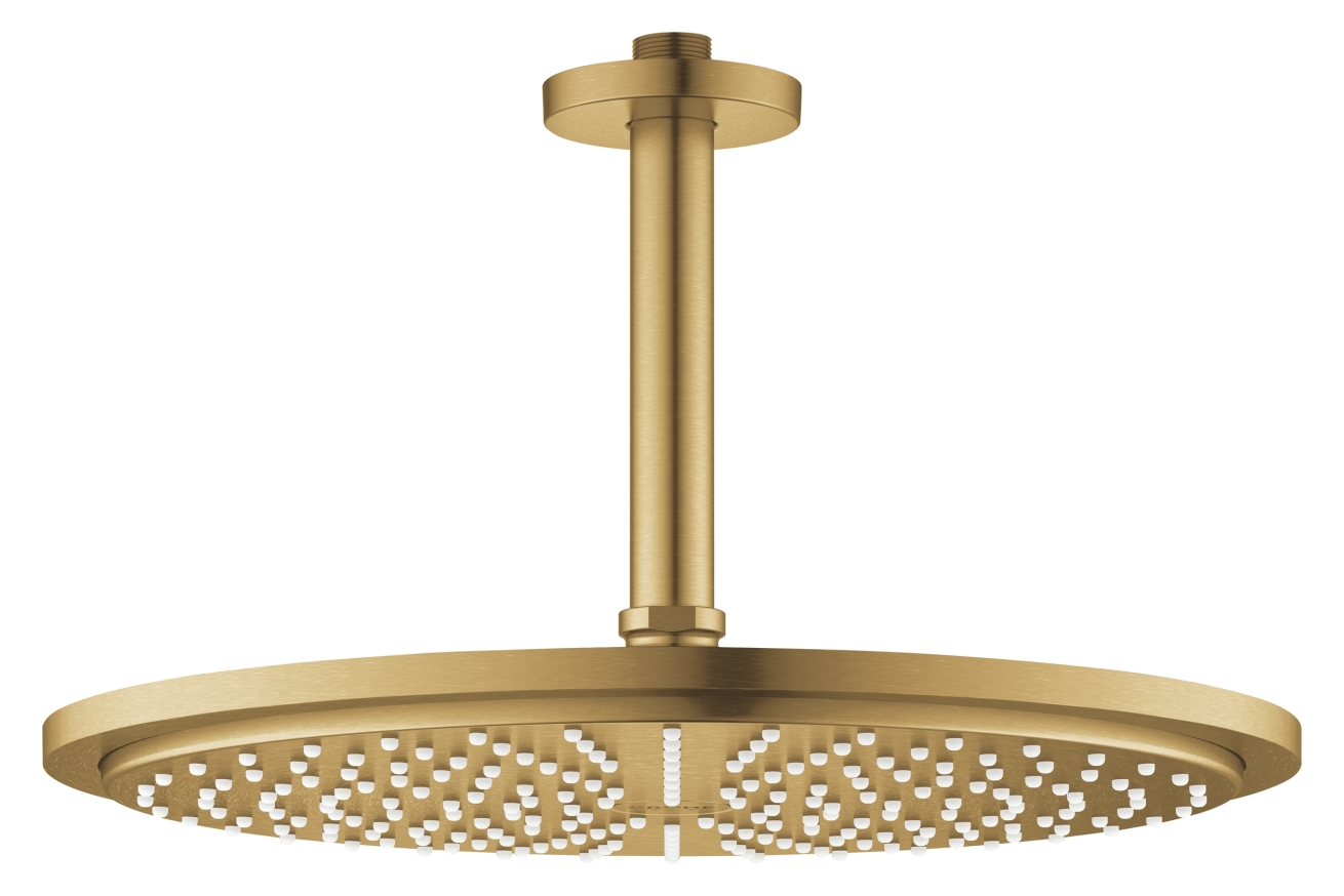 Верхний душ GROHE Rainshower с потолочным кронштейном, холодный рассвет матовый (26067GN0)