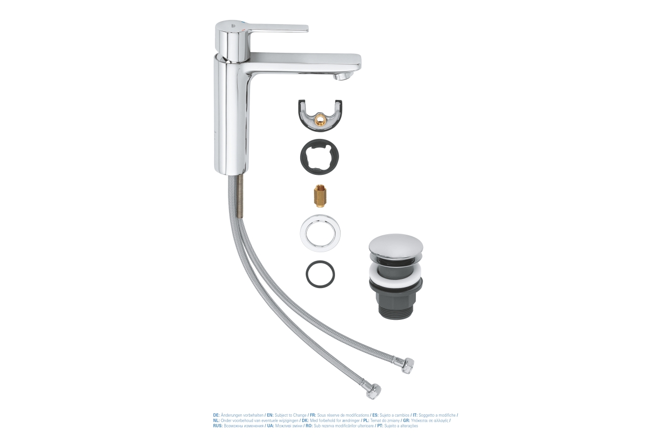 Смеситель для раковины GROHE Lineare, S-size, хром (23106001)
