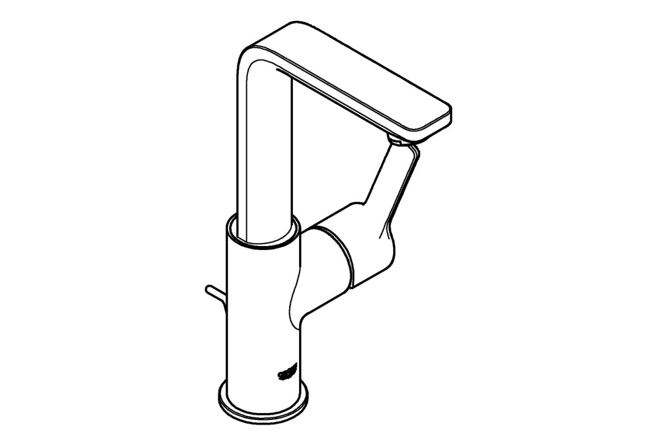 Смеситель для раковины GROHE Lineare, L-size, хром (23296001)
