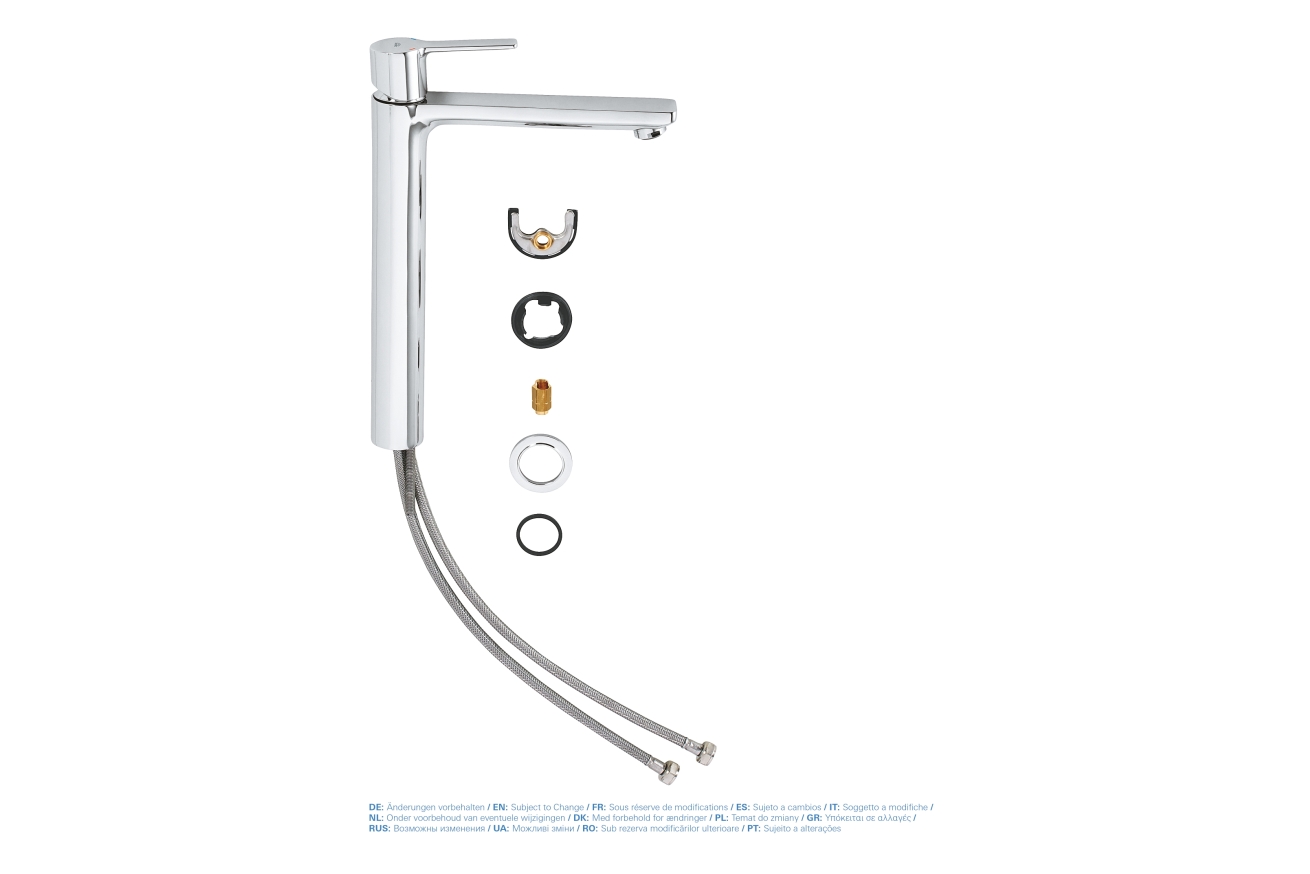 Смеситель для раковины GROHE Lineare, XL-size, хром (23405001)