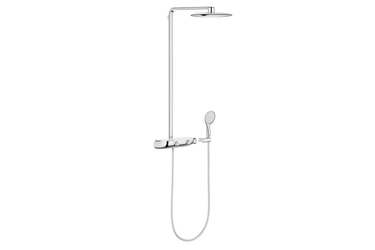 Душевая система с термостатом для настенного монтажа, GROHE Rainshower System SmartControl Mono 360, хром, (26361000)