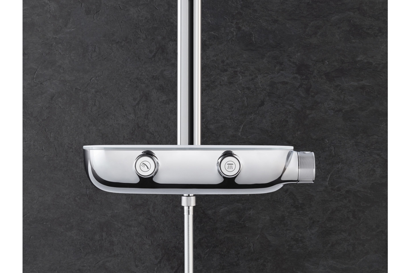 Душевая система с термостатом для настенного монтажа, GROHE Rainshower System SmartControl Mono 360, хром, (26361000)