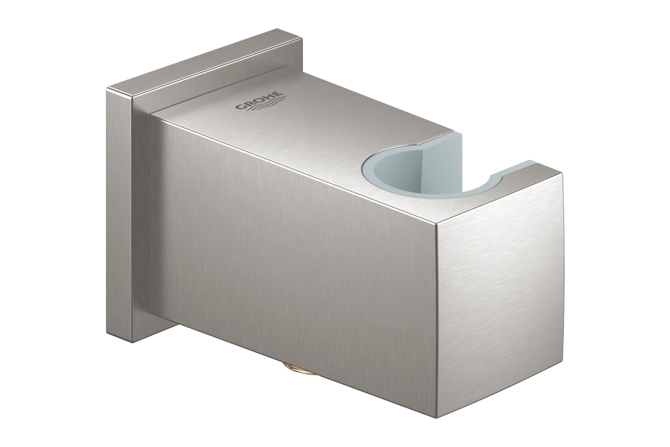 Подключение для душевого шланга и держатель для ручного душа GROHE Euphoria Cube, суперсталь (26370DC0)