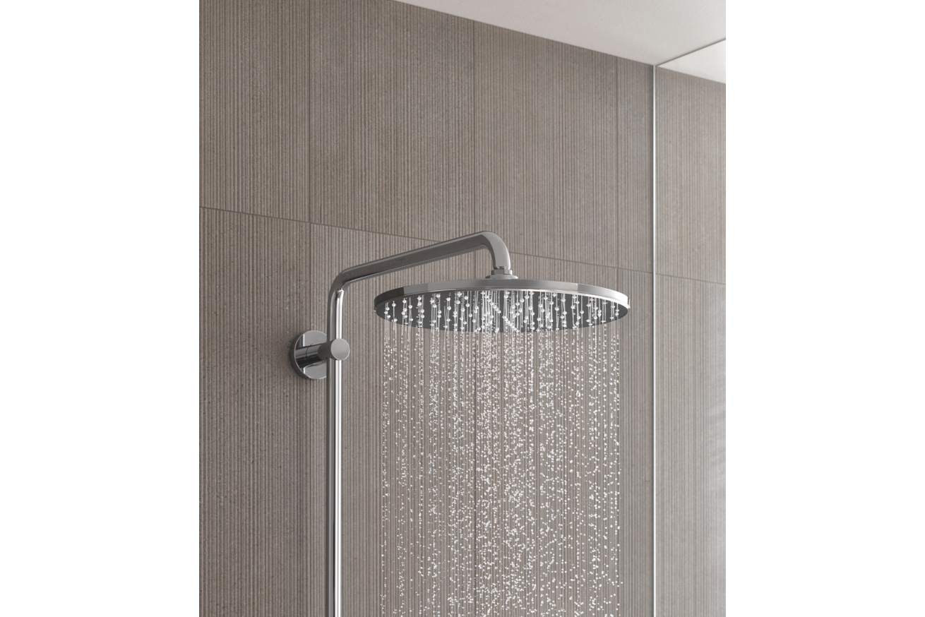 Душевая система с термостатом для настенного монтажа, GROHE Vitalio Joy 310, хром, (26401001)