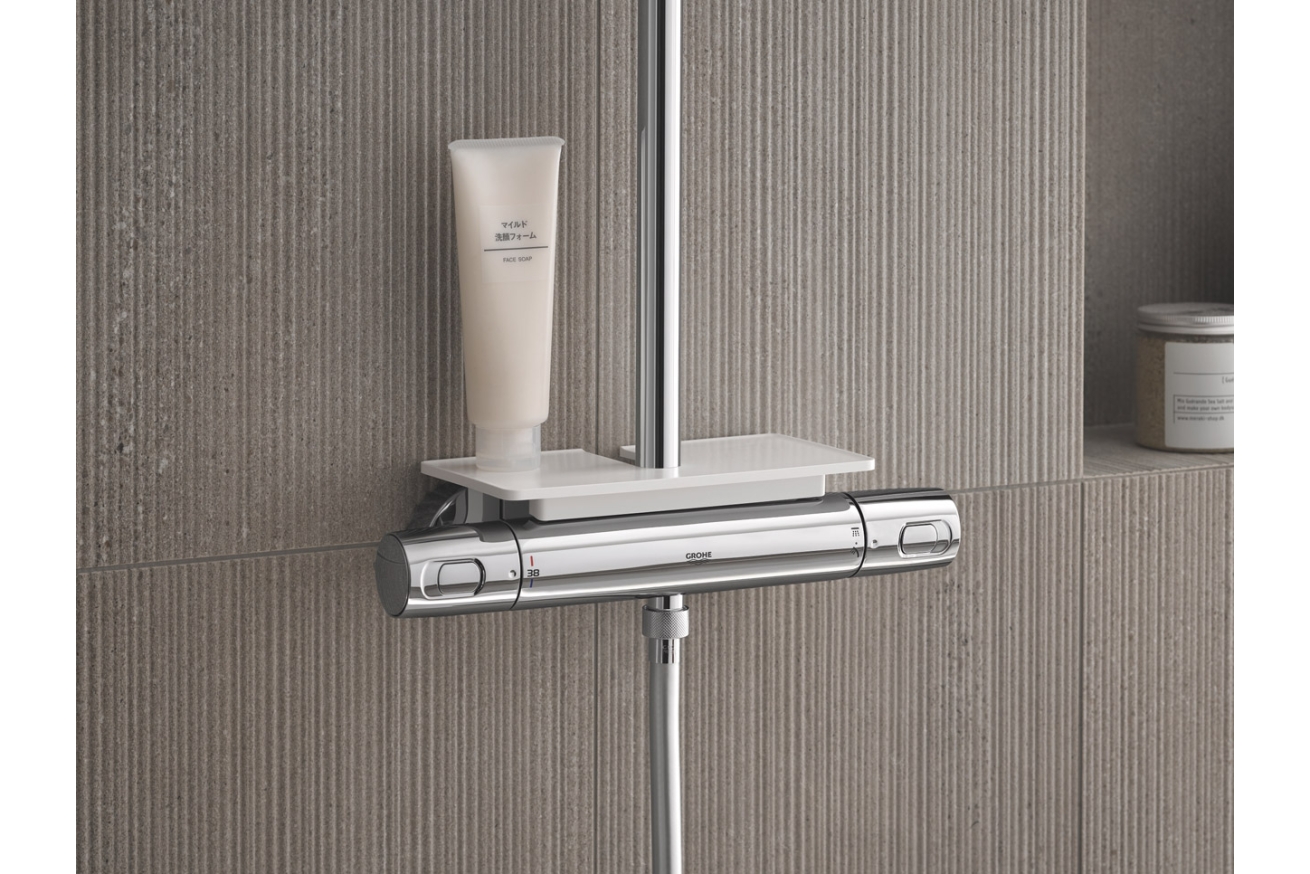 Душевая система с термостатом для настенного монтажа, GROHE Vitalio Joy 310, хром, (26401001)