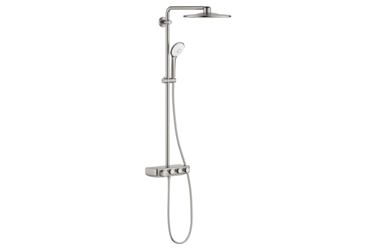 Душевая система с термостатом GROHE Euphoria SmartControl 310 DUO, суперсталь (26507DC0)