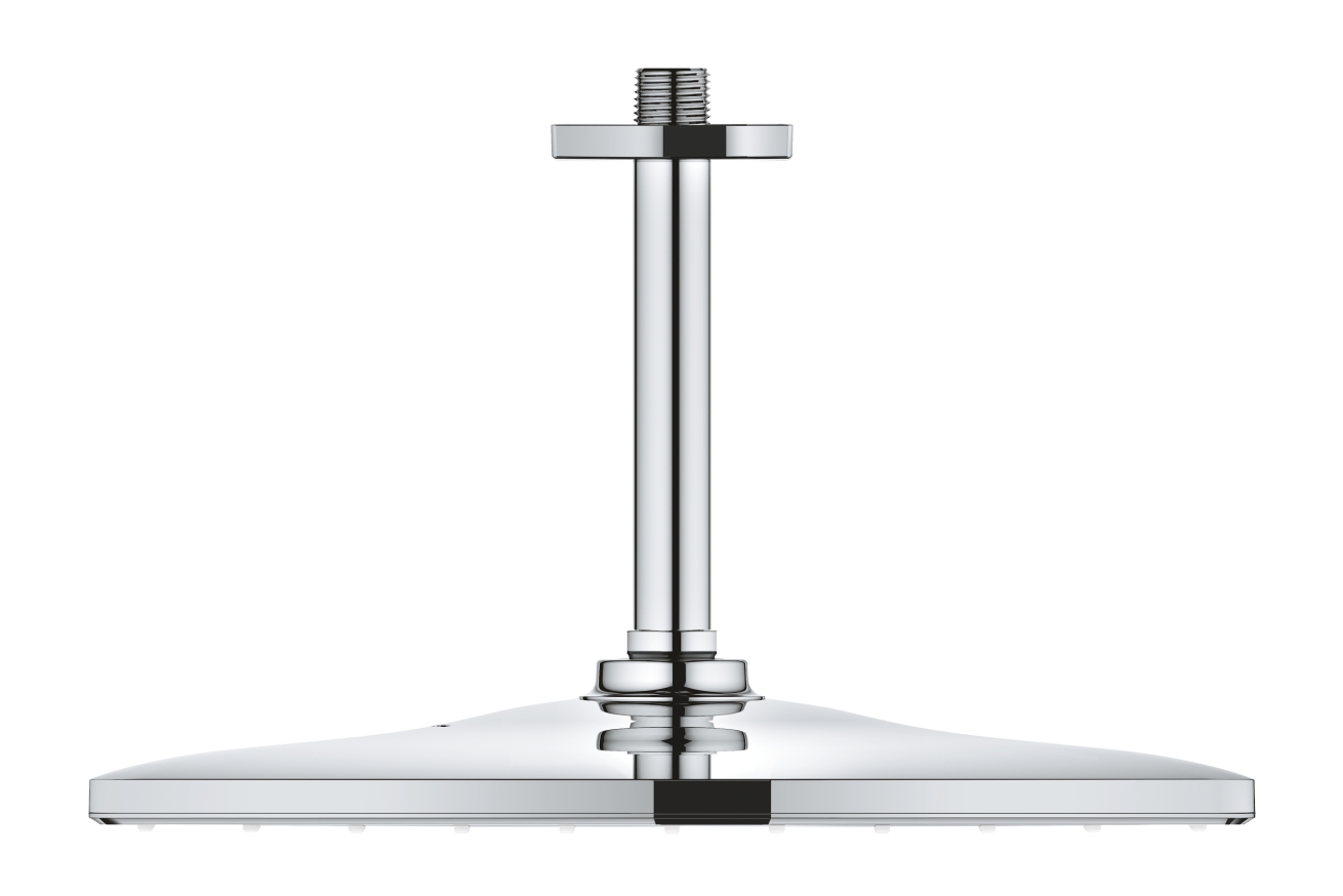 Верхний душ с потолочным душевым кронштейном 142 мм, 1 режим струи, GROHE Rainshower Mono 310 Cube, хром, (26565000)