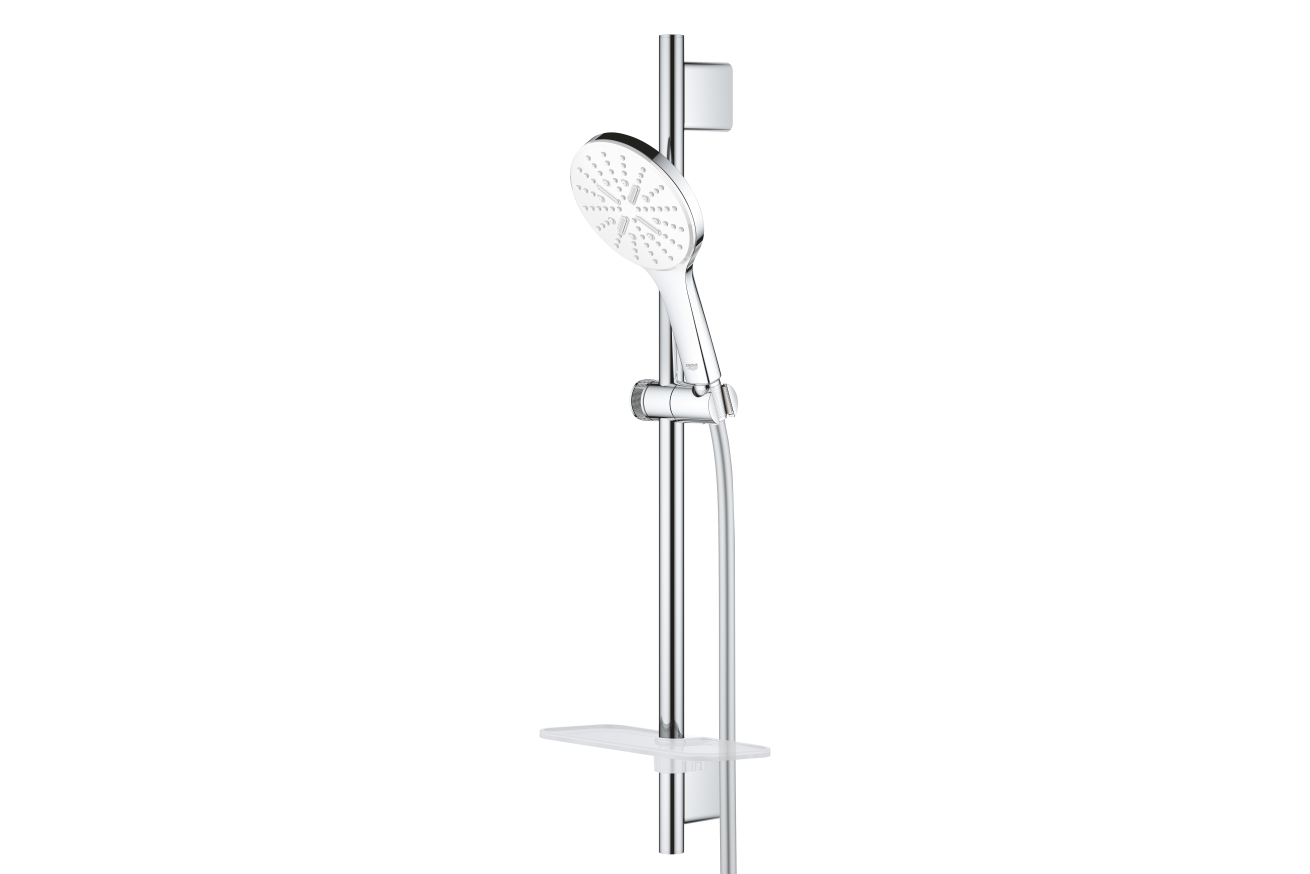 Душевой гарнитур GROHE Rainshower SmartActive 130, 3 вида струй, белая луна (26577LS0)