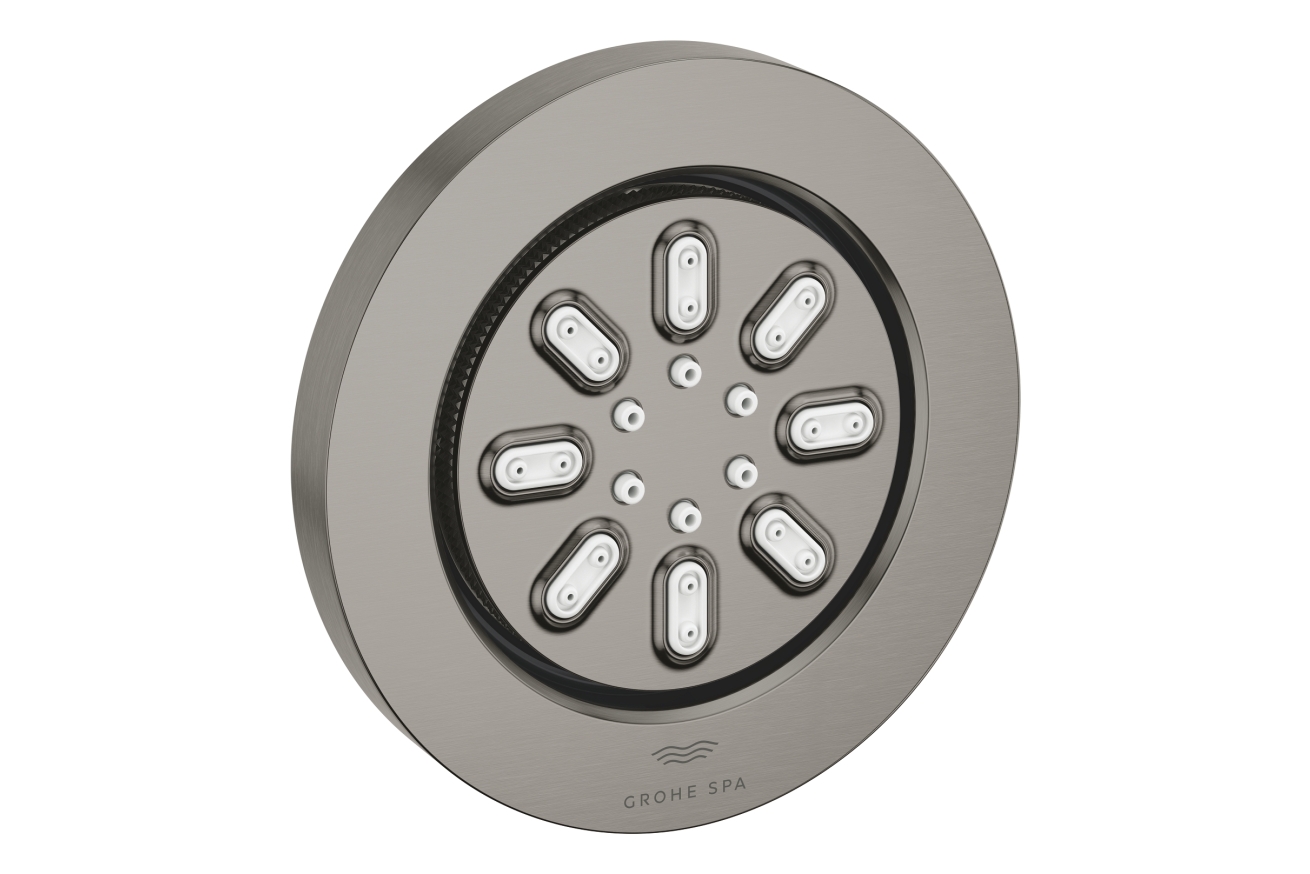 Боковой душ GROHE Rainshower Aqua, круглый, 2 режима струи, темный графит матовый (26801AL0)