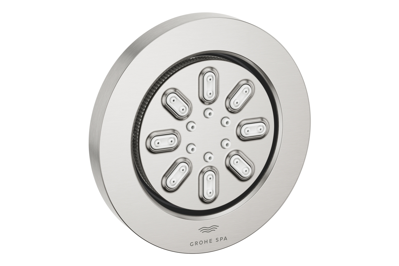 Боковой душ GROHE Rainshower Aqua, круглый, 2 режима струи, суперсталь (26801DC0)