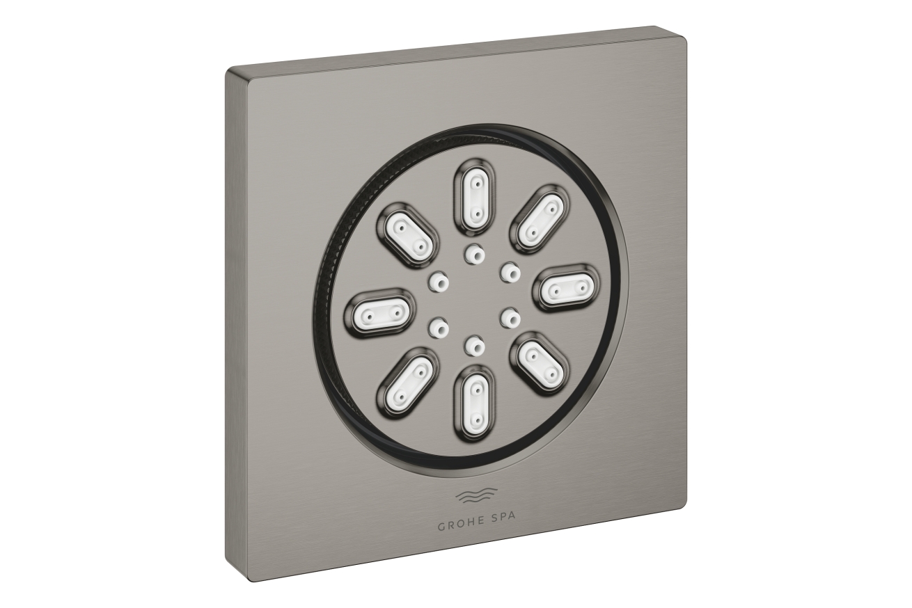 Боковой душ GROHE Rainshower Aqua, квадратный, 2 режима струи, темный графит матовый (26802AL0)