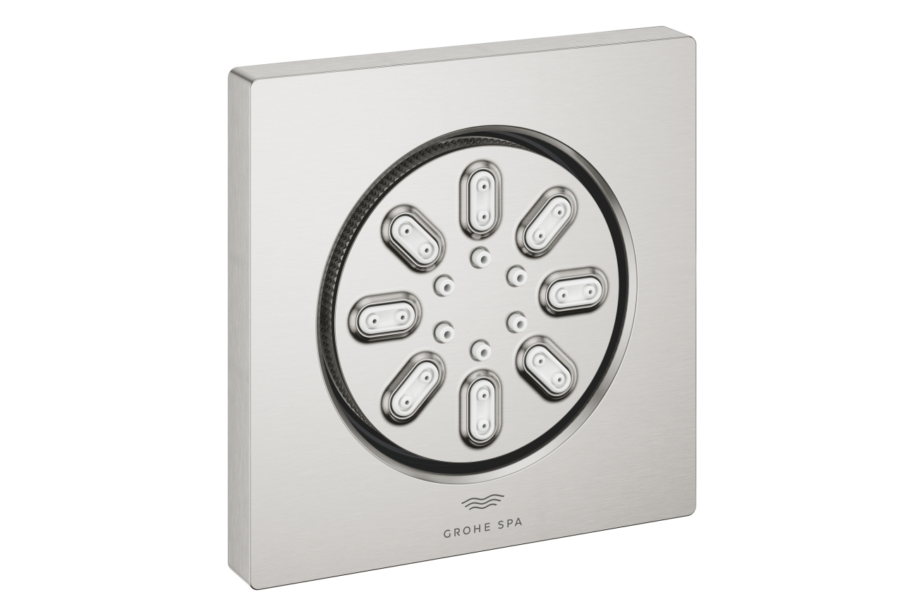 Боковой душ GROHE Rainshower Aqua, квадратный, 2 режима струи, суперсталь (26802DC0)