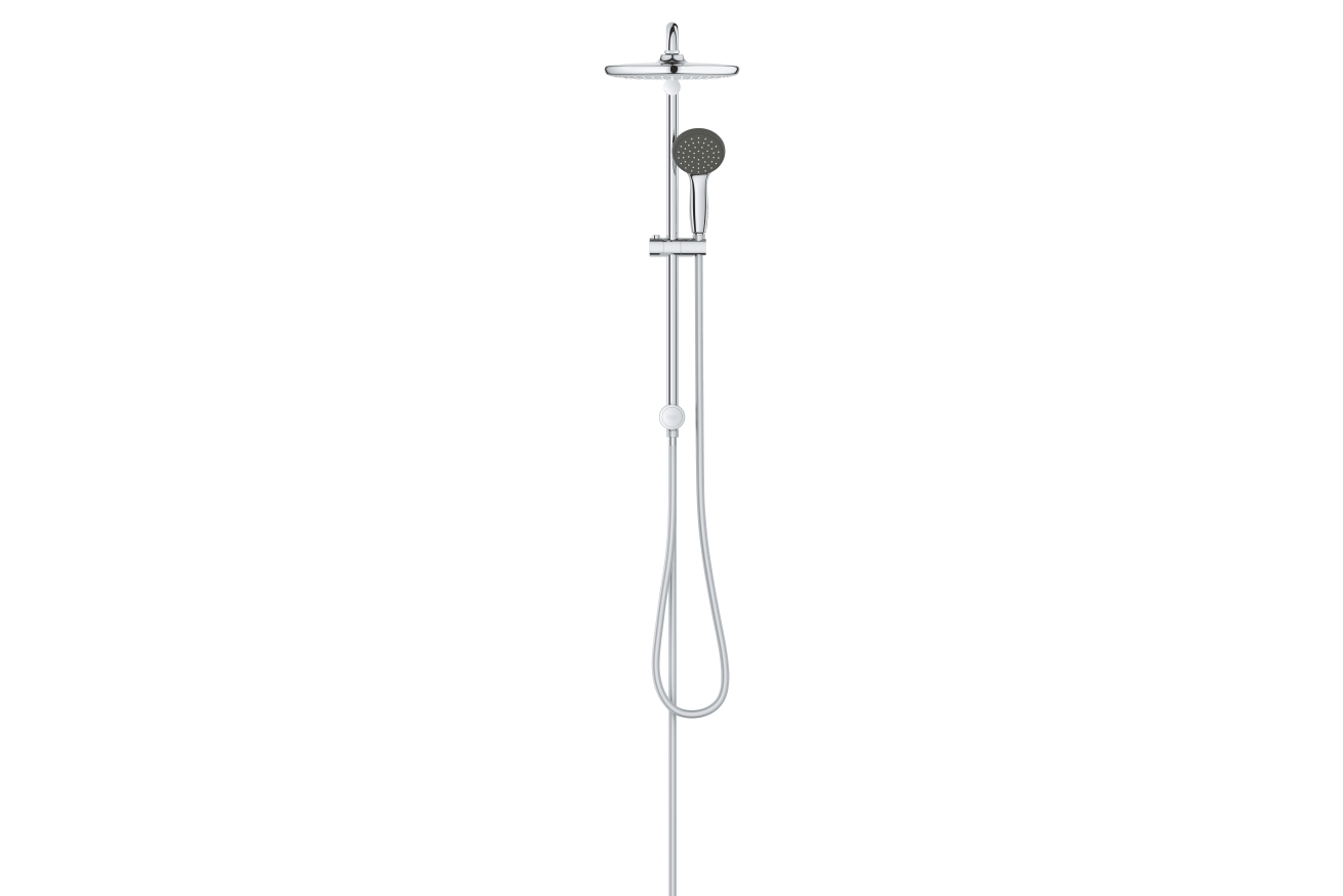 Душевая система с переключателем настенного монтажа GROHE QuickFix Vitalio Start 250, хром (26817000)