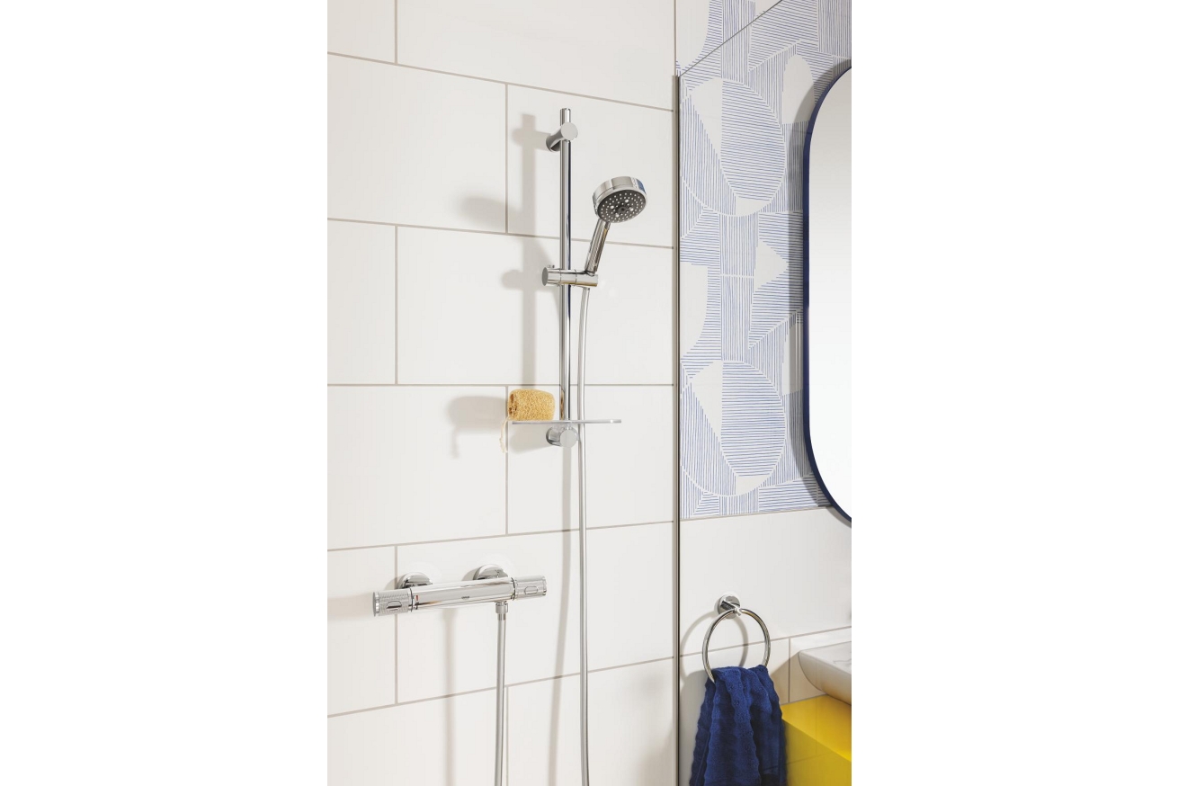Ручной душ GROHE Vitalio Comfort 100, 3 режима, хром/черный (26092000)