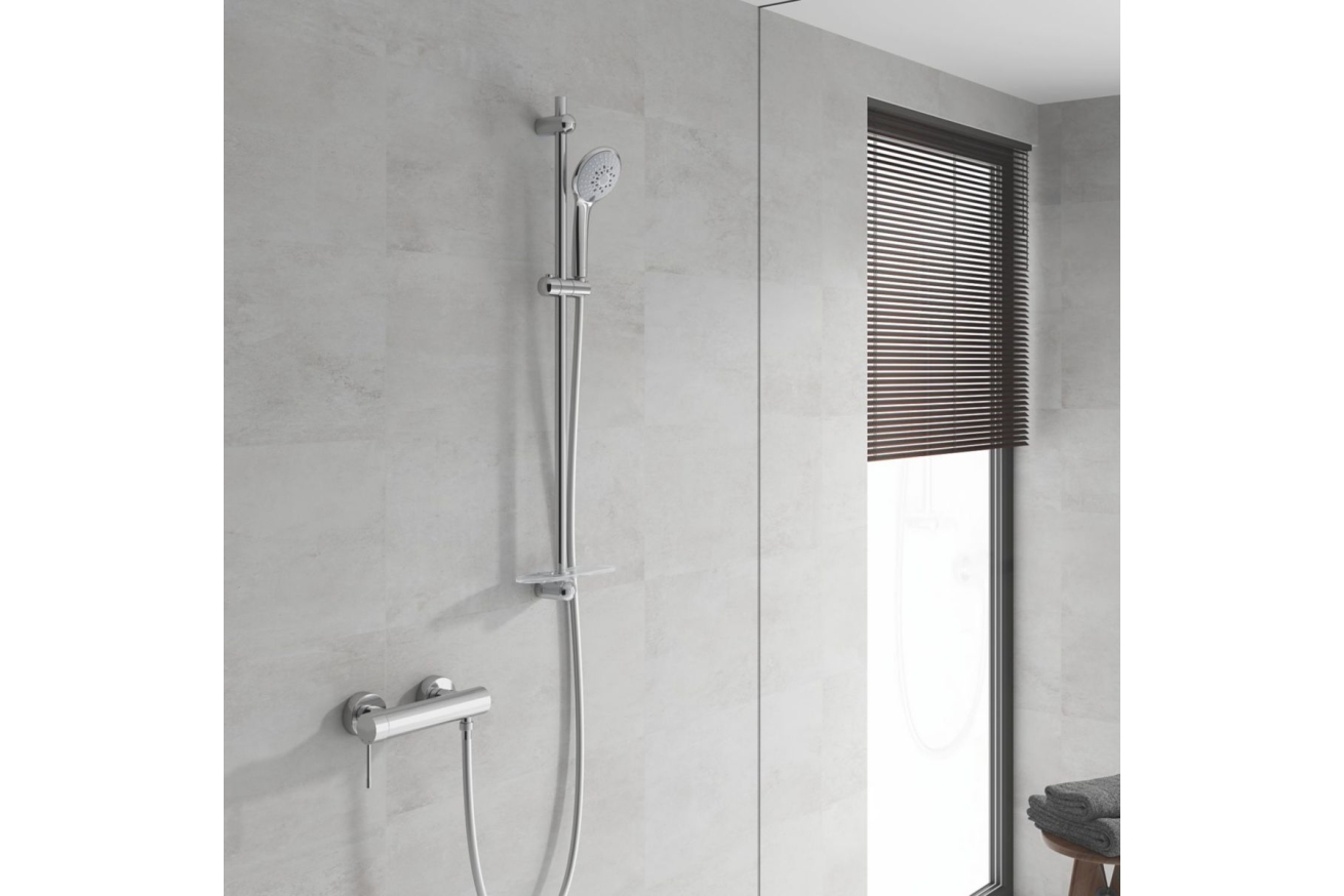 Душевой гарнитур GROHE Euphoria 110 Champagne с мыльницей, 3 режима струи, душевая штанга 900 мм, 17 л/мин, хром (27227001)