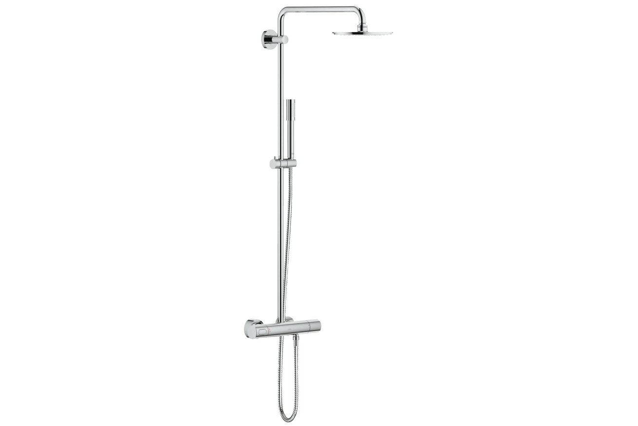 Душевая система GROHE Rainshower 210 с термостатическим смесителем, хром (27032001)
