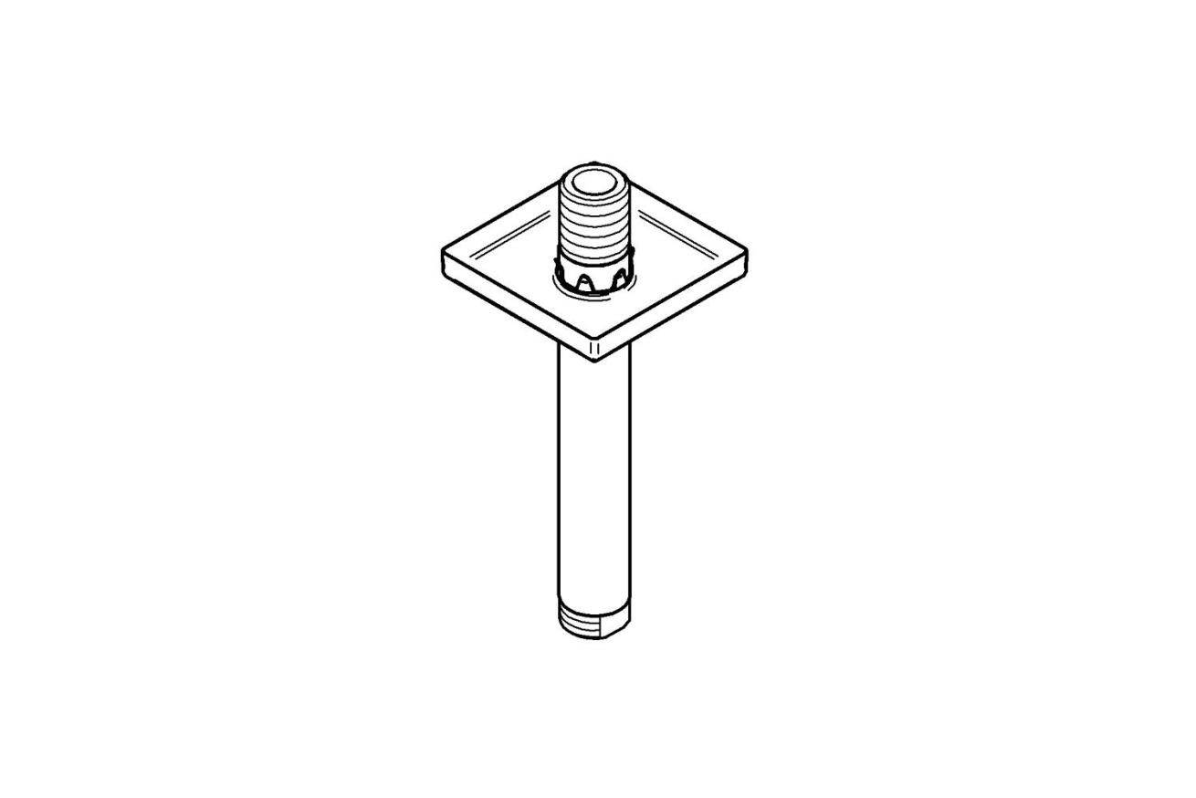 Душевой кронштейн потолочный GROHE Rainshower neutral 151 мм, хром (27485000)