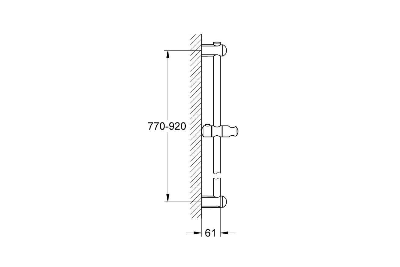 Душевая штанга GROHE Euphoria Neutral 900 мм, хром (27500000)