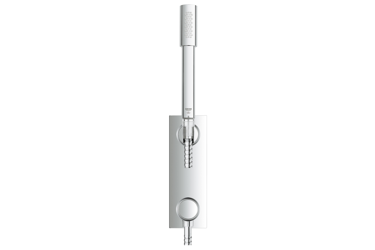 Держатель настенный для ручного душа GROHE Grohtherm F с подключением для душевого шланга, хром (27621000)