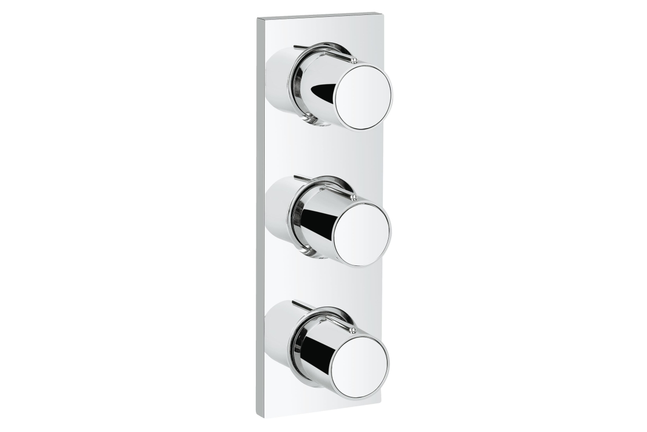 Внешняя часть переключателя потоков GROHE Grohtherm F на 3 положения, хром (27625000)