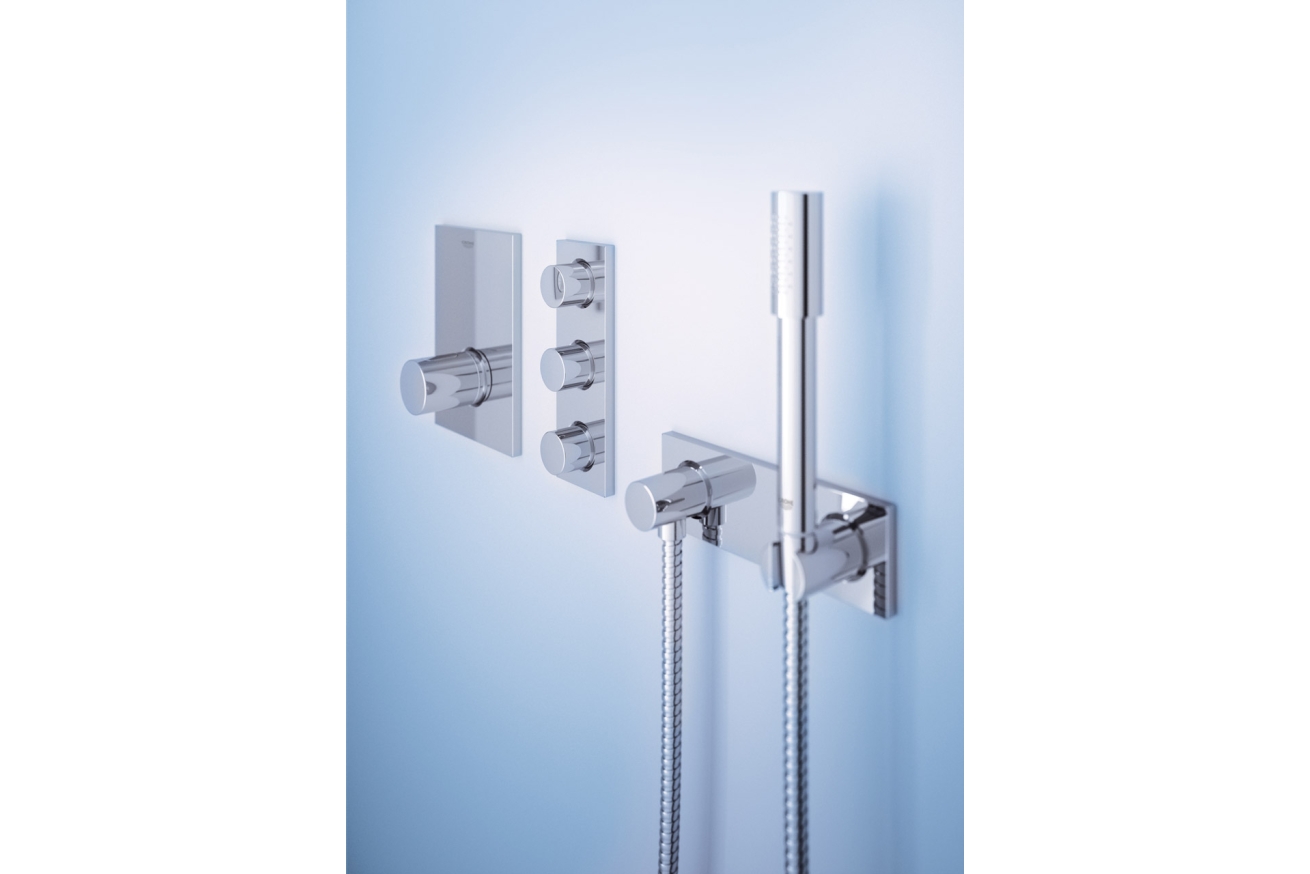 Внешняя часть переключателя потоков GROHE Grohtherm F на 3 положения, хром (27625000)
