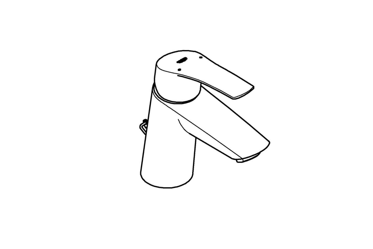 Смеситель для раковины GROHE Eurosmart, S-size, хром (23966003)
